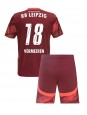 RB Leipzig Arthur Vermeeren #18 Dječji Gostujuci Dres kompleti 2024-25 Kratak Rukavima (+ kratke hlače)